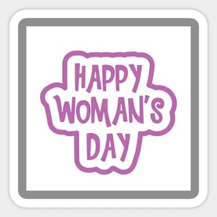 Pink happy woman's day Sticker